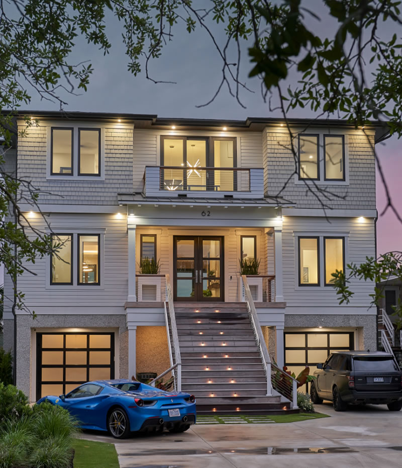 Pelican Facing Street800X930 Custom home in Wrightsville Beach