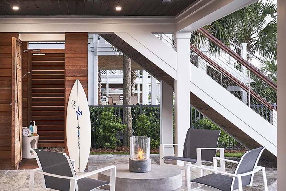 Pelican Deck and Outdoor Shower